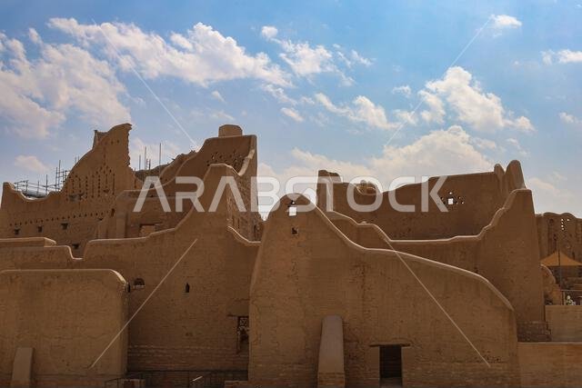 Riyadh Saudi Arabia Mar 11 2023: Al Diriyah old capital . Diriyah ruins - Saudi culture. National day