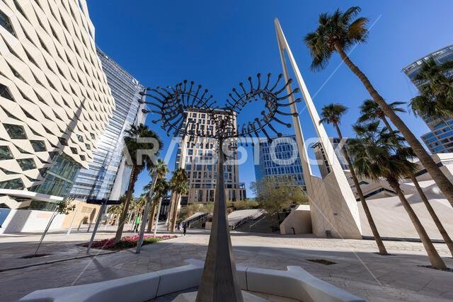 Riyadh, Saudi Arabia - May 20, 2024: King Abdullah Financial District Riyadh. know as KAFD
