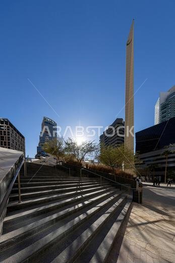 Riyadh, Saudi Arabia - May 20, 2024: King Abdullah Financial District Riyadh. know as KAFD