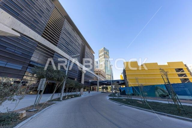 Riyadh, Saudi Arabia - May 20, 2024: King Abdullah Financial District Riyadh. know as KAFD