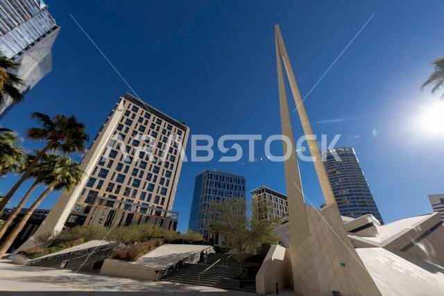 Riyadh, Saudi Arabia - May 20, 2024: King Abdullah Financial District Riyadh. know as KAFD
