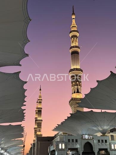 Dawn at Masjid al-Nabawi