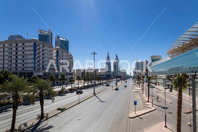 Riyadh City Capital of Saudi Arabia Skyline Olaya street day time