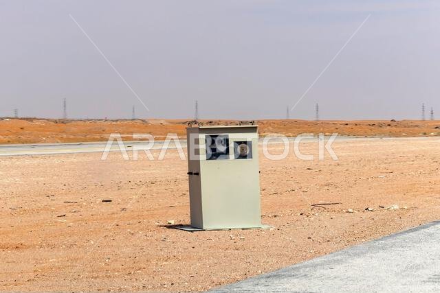 كاميرا مراقبة السرعة الأوتوماتيكية على طريق قطر الرياض