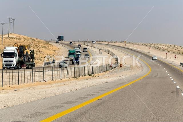 الطريق من قطر إلى الرياض.