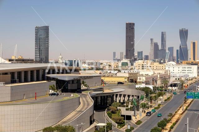 Riyadh City Capital of Saudi Arabia Skyline Olaya street day time