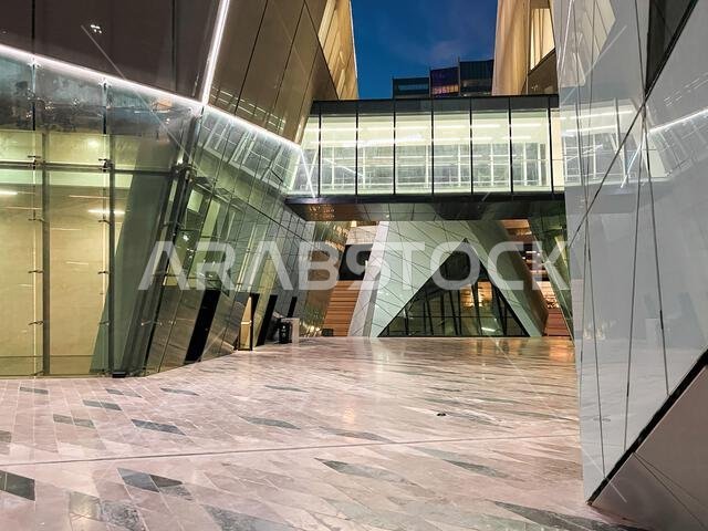  Modern Architectural Brilliance at KAFD. Night.