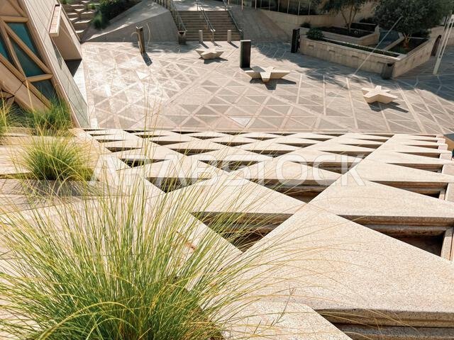 Modern Geometric Architecture at King Abdullah Financial District