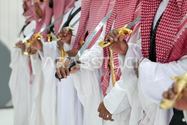 Traditional Saudi Arabian Sword Dance - Ardah Performance