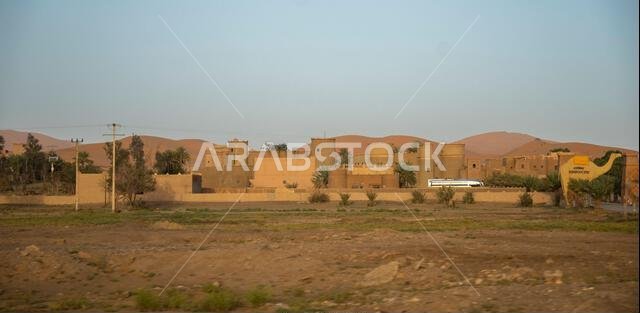 a desert landscape in rural Morocco