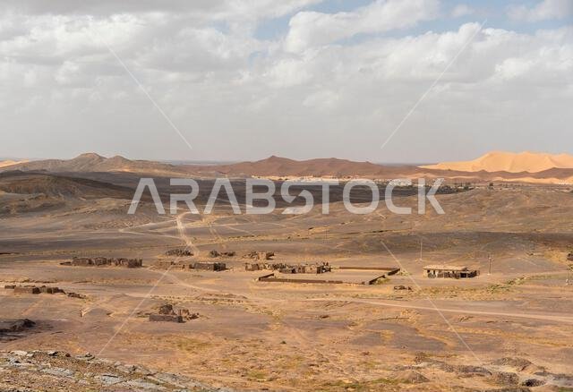 a desert landscape in rural Morocco