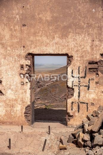 a desert landscape in rural Morocco