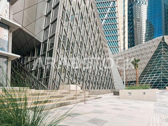 العمارة الهندسية الحديثة في الحي المالي للملك عبد الله