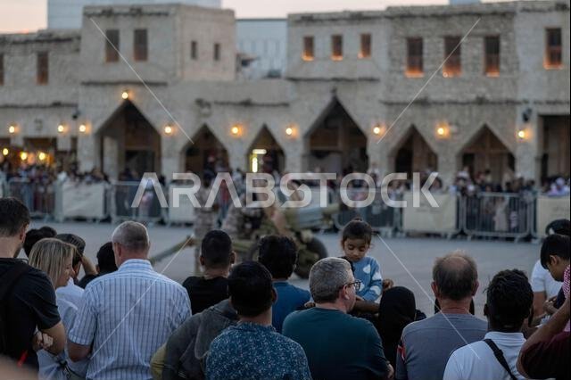 Souq Waqif Cannon firing, cannon shooting also known as Midfaa Iftar