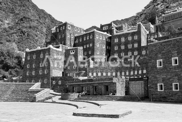 Rijal Almaa is a heritage village located in Asir Region, Saudi Arabia. It locates 45 km away from Abha.