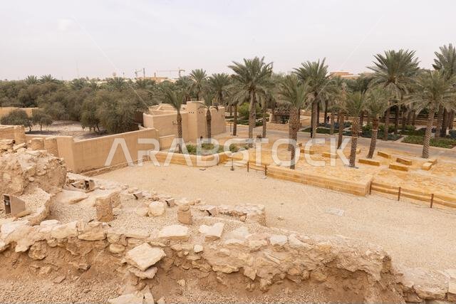 حي الدرعية التاريخي في الرياض بالمملكة العربية السعودية