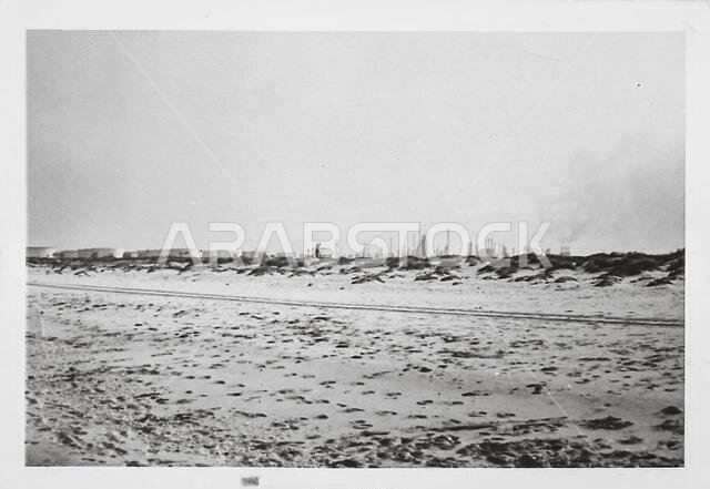 Aramco's Ras Tanura Refinery is the oldest in the Kingdom. Ras Tanura, Saudi Arabia, abt 1968.