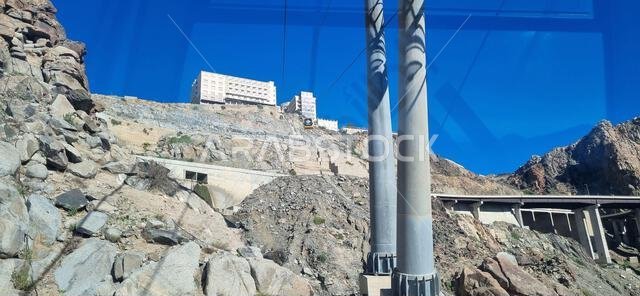 Taif, Saudi Arabia - December 27th 2022: Taif scenery view from Al Hada Cable Car.