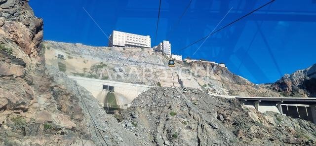 Taif, Saudi Arabia - December 27th 2022: Taif scenery view from Al Hada Cable Car.