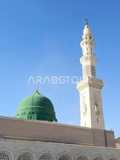 The Prophet's Mosque al-Masjid al-Nabawi, the second mosque built by the Islamic prophet Muhammad in Medina, after the Quba Mosque, the second largest The Prophet's Mosque al-Masjid al-Nabawi, the second mosque built by the Islamic prophet Muhammad in Medina, after the Quba Mosque, the second largest