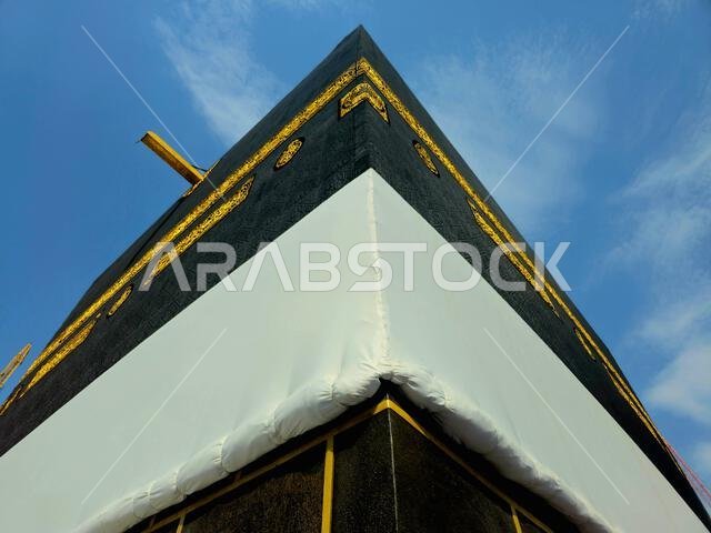 The Kaaba, stone building at the center of Islam's most important mosque and holiest sitein the grand mosque in Makkah, the direction of praying Qibla
