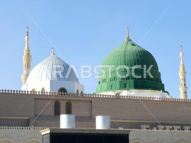 The Prophet's Mosque al-Masjid al-Nabawi, the second mosque built by the Islamic prophet Muhammad in Medina, after the Quba Mosque, the second largest The Prophet's Mosque al-Masjid al-Nabawi, the second mosque built by the Islamic prophet Muhammad in Medina, after the Quba Mosque, the second largest