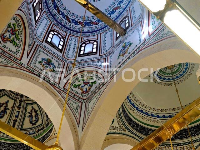 تفاصيل التصميم الداخلي لقباب المسجد النبوي، ثاني مسجد بناه النبي محمد صلى الله عليه وسلم في المدينة المنورة تفاصيل التصميم الداخلي لقباب المسجد النبوي، ثاني مسجد بناه النبي محمد صلى الله عليه وسلم في المدينة المنورة
