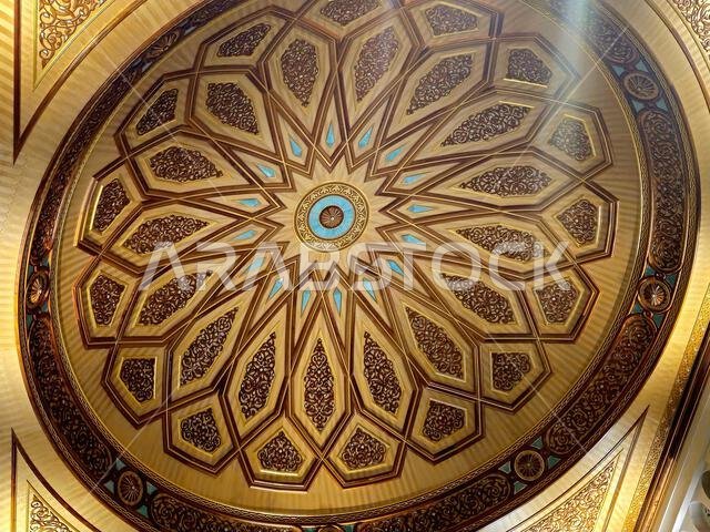 Details of The Prophet's Mosque al-Masjid al-Nabawi, the second mosque built by the Islamic prophet Muhammad in Medina, after the Quba Mosque, the sec Details of The Prophet's Mosque al-Masjid al-Nabawi, the second mosque built by the Islamic prophet Muhammad in Medina, after the Quba Mosque, the sec