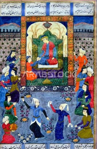 Saudi Arabia, Makkah Province, Jeddah, Al Taybat International Museum of Science and Information, Persian miniature