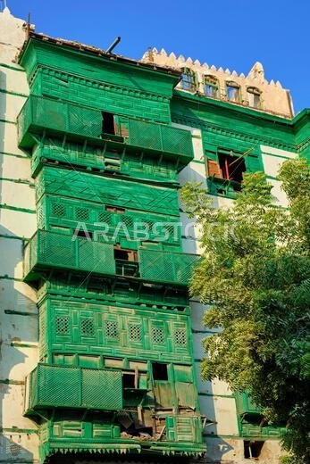 المملكة العربية السعودية، منطقة مكة المكرمة، جدة، البلدة القديمة التاريخية (البلد)، موقع تراث عالمي لليونسكو، بيوت تقليدية