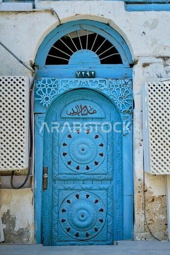 Saudi Arabia, Makkah Province, Jeddah, the historic old town of Al-Balad, UNESCO World Heritage Site, traditional houses