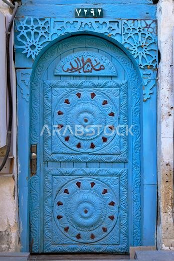 Saudi Arabia, Makkah Province, Jeddah, the historic old town of Al-Balad, UNESCO World Heritage Site, traditional houses