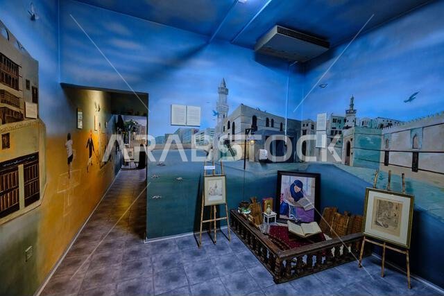 Saudi Arabia, Makkah Province, Jeddah, Al Taybat International Museum of Science and Information, representation of the city of Jeddah