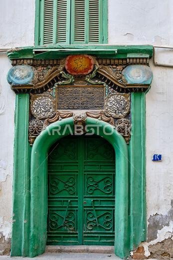 Saudi Arabia, Makkah Province, Jeddah, the historic old town of Al-Balad, UNESCO World Heritage Site, traditional houses