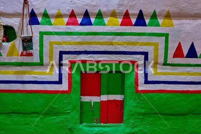 المملكة العربية السعودية، منطقة نجران، قرية بدر الجنوب، منزل تقليدي