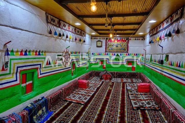 المملكة العربية السعودية، منطقة نجران، قرية بدر الجنوب، منزل تقليدي