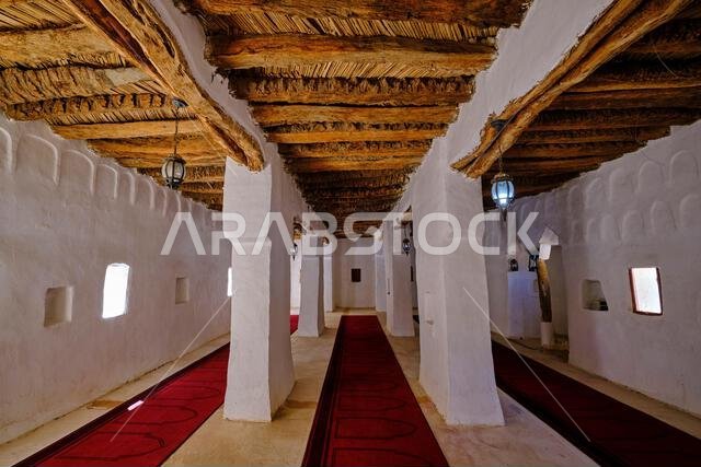 المملكة العربية السعودية، منطقة نجران، نجران، قصر العمارة التاريخي، المسجد المملكة العربية السعودية، منطقة نجران، نجران، قصر العمارة التاريخي، المسجد