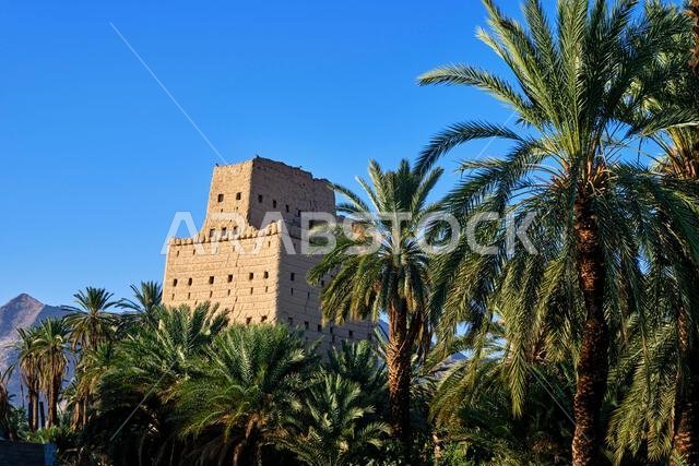 Saudi Arabia, Najran Province, Najran, traditional earthen house