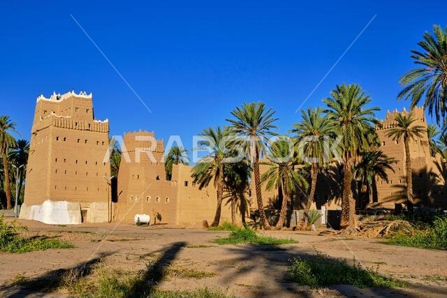 Saudi Arabia, Najran Province, Najran, traditional earthen house