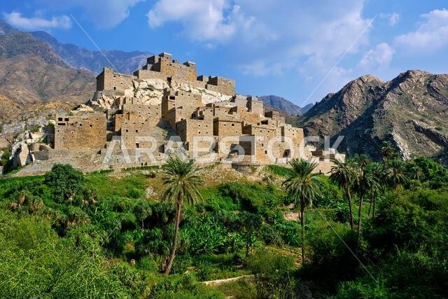 Saudi Arabia, Al Bahah province, Thee Ain village