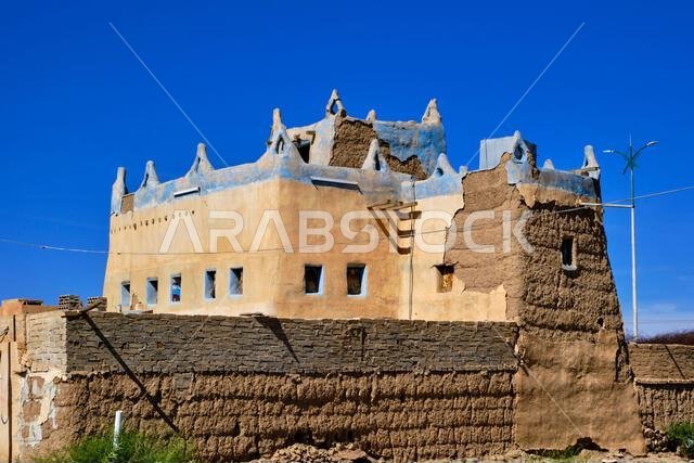 Saudi Arabia, Najran province, Badr Al Janoub village, traditional house