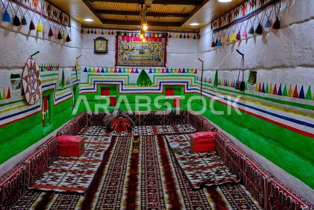 المملكة العربية السعودية، منطقة نجران، قرية بدر الجنوب، منزل تقليدي