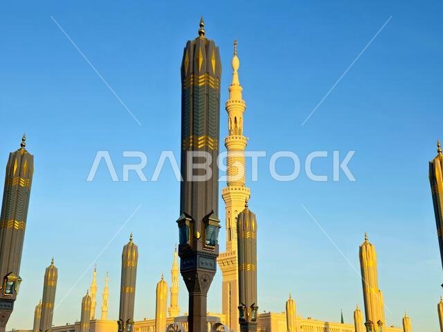 closed tents at the prophet's mosque or Al Masjid Al Nabawi in Madinah at the outer courtyard to provide shade to pilgrims, a major site of pilgrimage closed tents at the prophet's mosque or Al Masjid Al Nabawi in Madinah at the outer courtyard to provide shade to pilgrims, a major site of pilgrimage