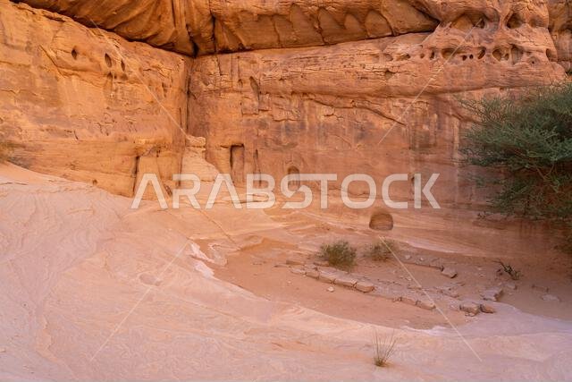 جبل إثلب، الديوان، تكوين صخري رملي منحوت قديم في صحراء الحِجر، دليل على التراث الثقافي الغني لليونسكو في العلا، المملكة العربية السعودية