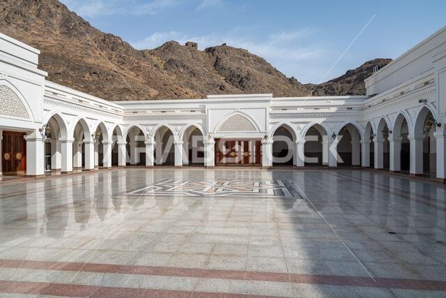 Al Fath Mosque, in Medina, Saudi Arabia, islamic heritage, a sacred site that attracts visitors from across the Muslim world
