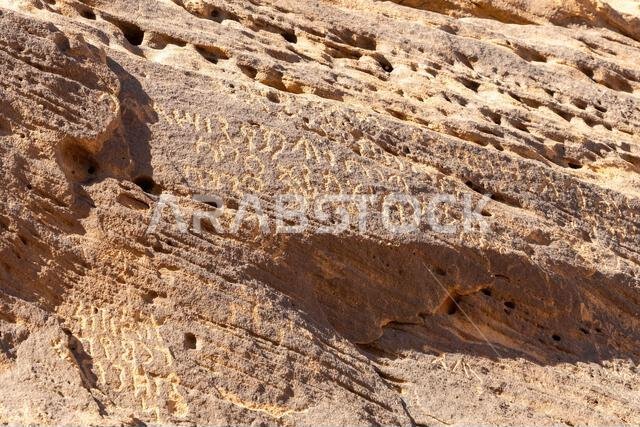 جبل عكمة، مكتبة اليونسكو المفتوحة المنحوتة في صخور الحجر الرملي في العلا بالمملكة العربية السعودية، تحفظ كلمات ونقوشاً قديمة لحضارة عريقة.