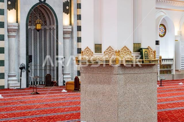 Al Fath Mosque, in Medina, Saudi Arabia, islamic heritage, a sacred site that attracts visitors from across the Muslim world