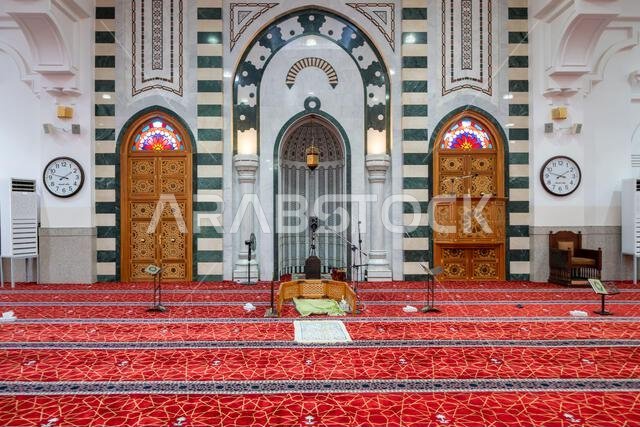 Al Fath Mosque, in Medina, Saudi Arabia, islamic heritage, a sacred site that attracts visitors from across the Muslim world Al Fath Mosque, in Medina, Saudi Arabia, islamic heritage, a sacred site that attracts visitors from across the Muslim world