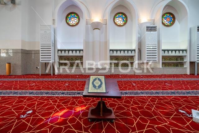Al Fath Mosque, in Medina, Saudi Arabia, islamic heritage, a sacred site that attracts visitors from across the Muslim world Al Fath Mosque, in Medina, Saudi Arabia, islamic heritage, a sacred site that attracts visitors from across the Muslim world