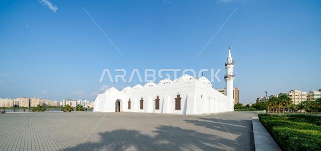 The Masjid Al-Jaffali, or Jaffali Mosque, an architectural gem in in Jeddah, its intricate domes reflecting the rich Islamic heritage of Saudi Arabia The Masjid Al-Jaffali, or Jaffali Mosque, an architectural gem in in Jeddah, its intricate domes reflecting the rich Islamic heritage of Saudi Arabia